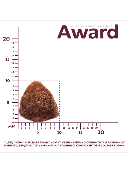 AWARD quruq ozuqa Sterilized sterillangan mushuklar uchun oq baliq bilan 400gr