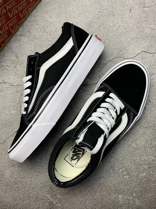 Vans Old Skool krossovkasi, uniseks, qora-oq, kundalik sport uslubi