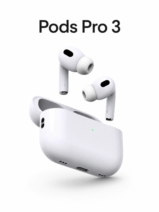 Беспроводные наушники Pods Pro 3 с ANC, IP57, Bluetooth, зарядный кейс - 