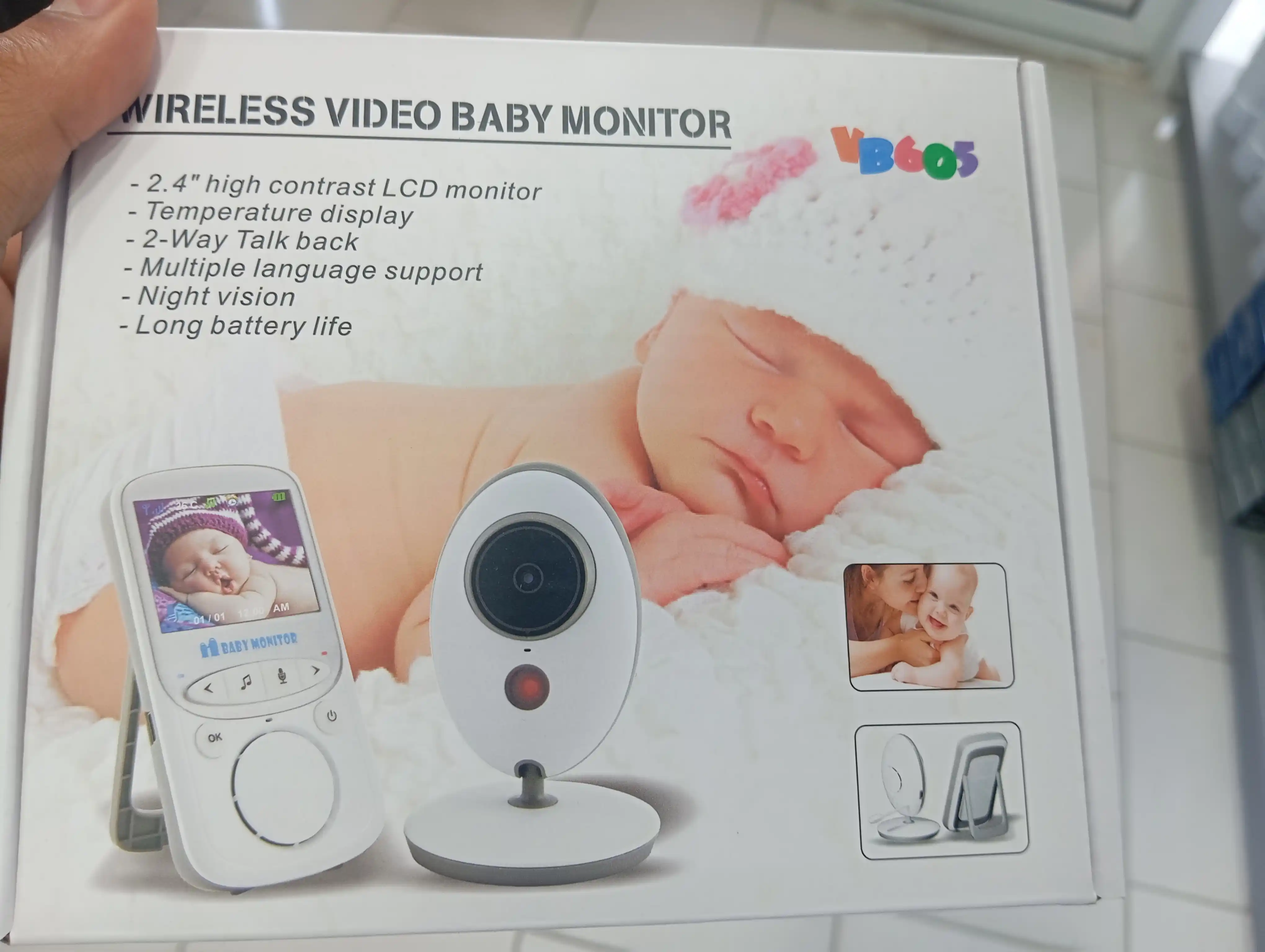 Simsiz video chaqaloq monitori (VB605) — farzandingizni doimo nazorat qilish uchun