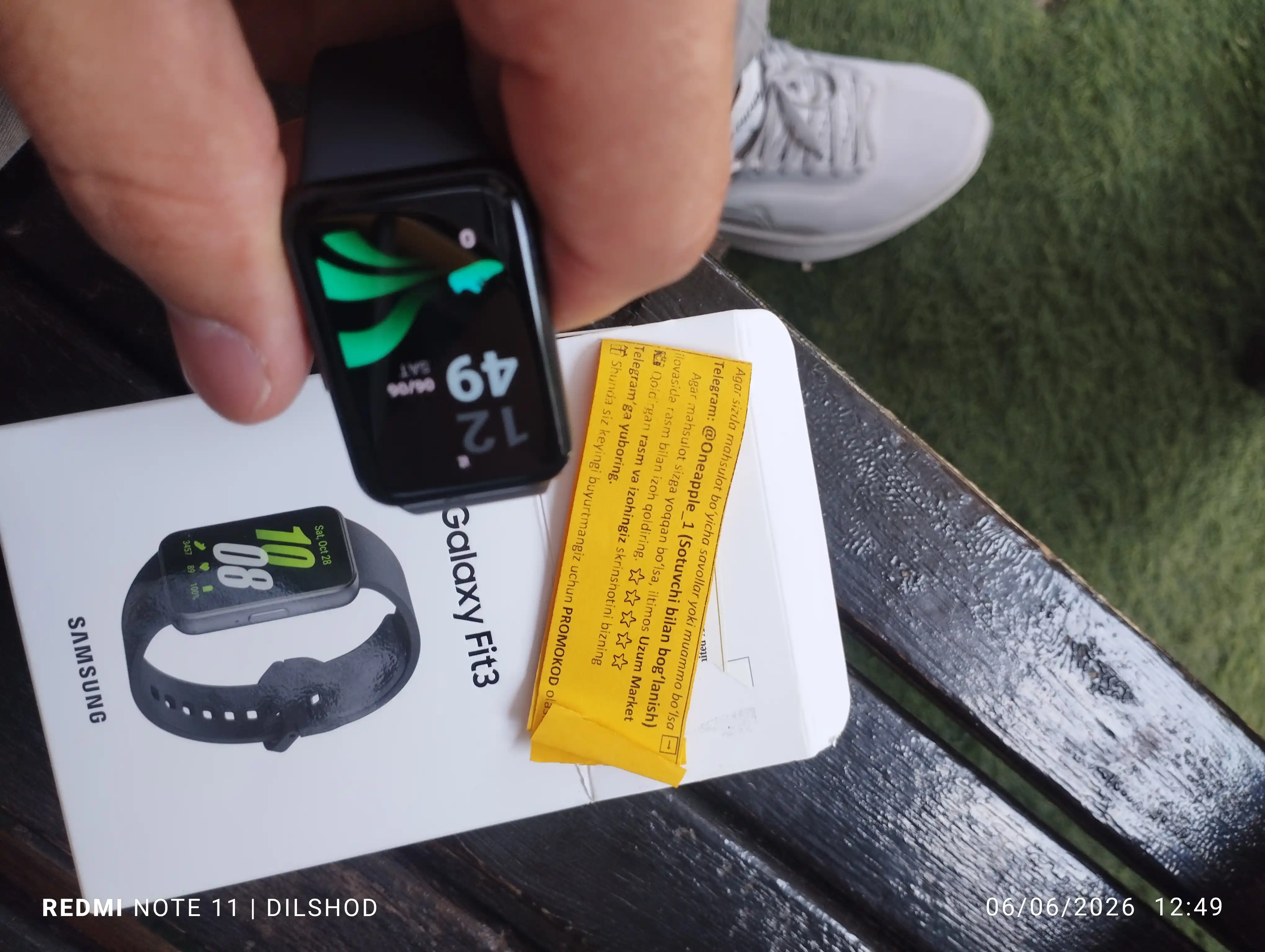 Фитнес-браслет, Smart Watch Samsung Galaxy Fit 3, AMOLED-дисплей 1,6"