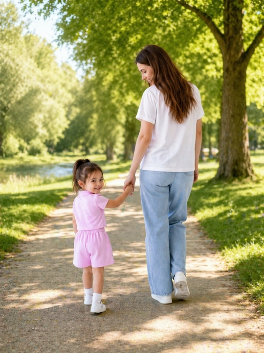 Розовый фиолетовый костюм для девочки футболка и юбка-шорты 1-5 лет