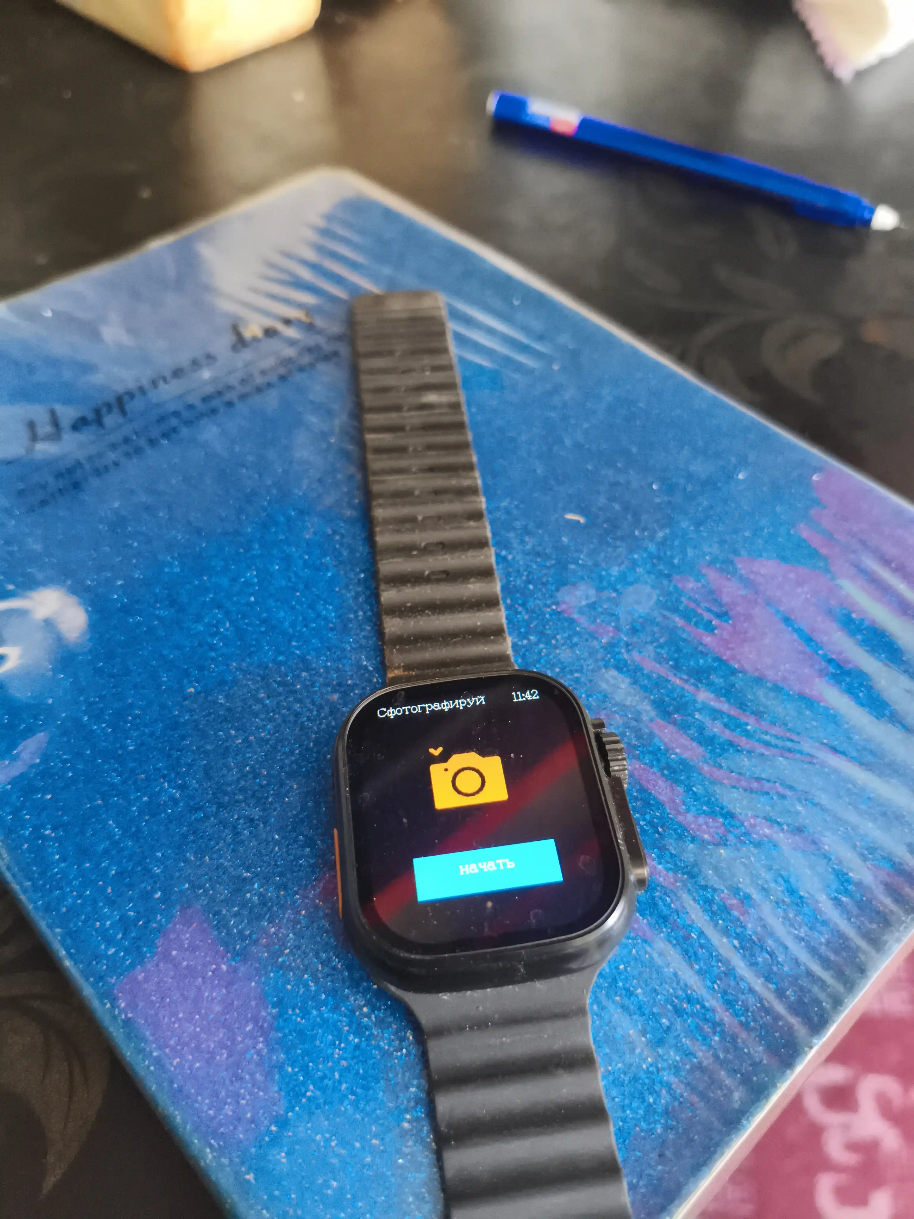 Iwatch aqlli soati, Bluetooth sensorli ekran Android iOS