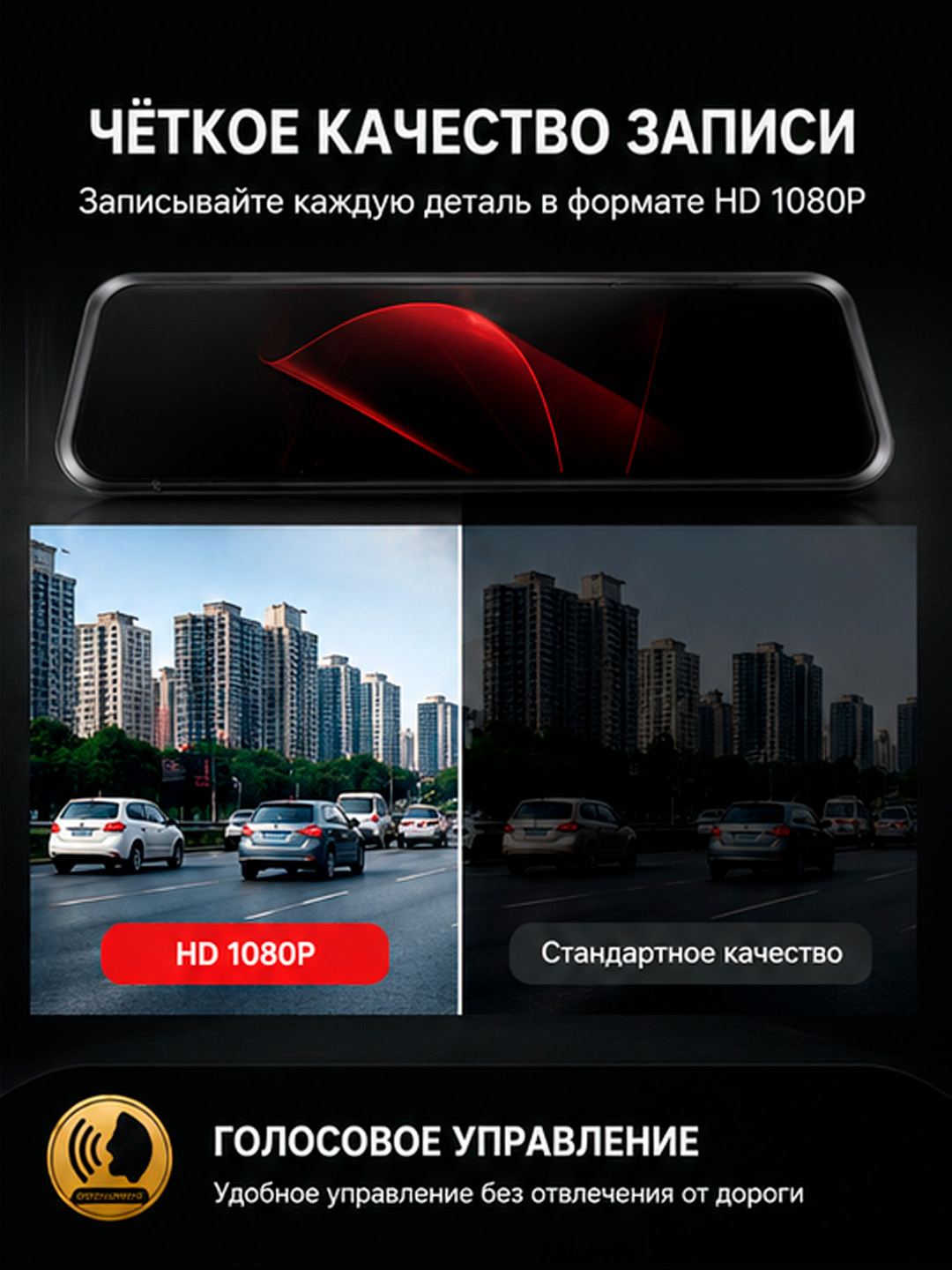 Lenovo ThinkPlus T820 HD Streaming Recorder videoregistratori, ovozli boshqaruv bilan