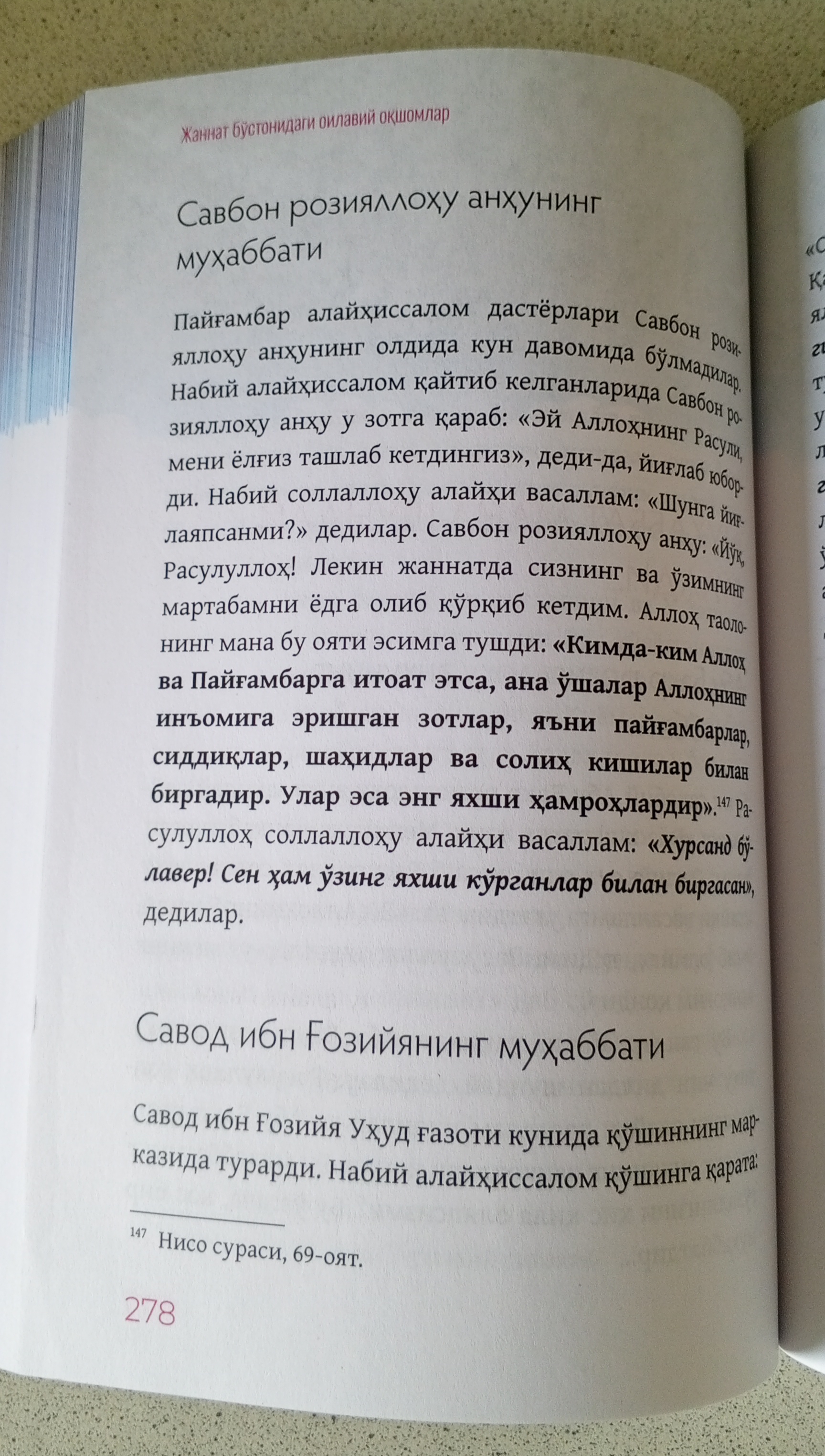 Жаннат бўстонидаги оилавий оқшомлар, Хассон Шамсий Пошо