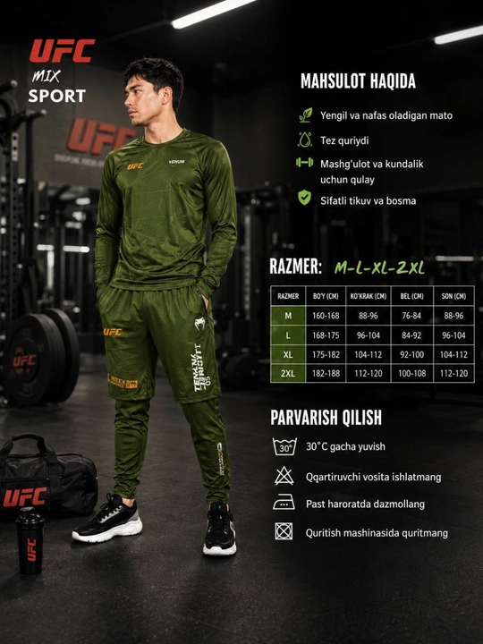 Erkaklar uchun sport kostyumi "uchtasi birda" - 