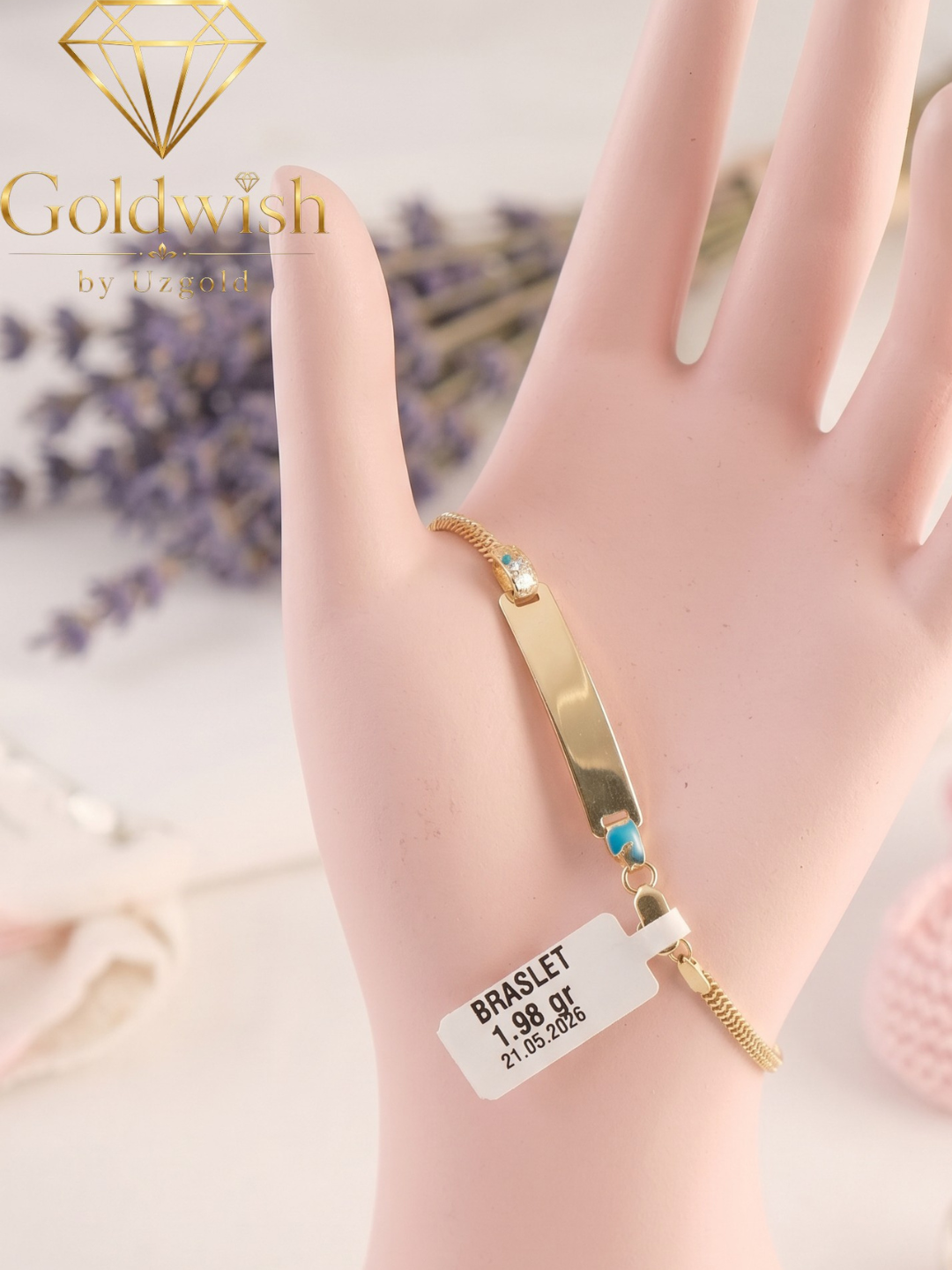 Детский браслет Goldwish, 1,98 г, золото 585 пробы, размер 14-15 - 