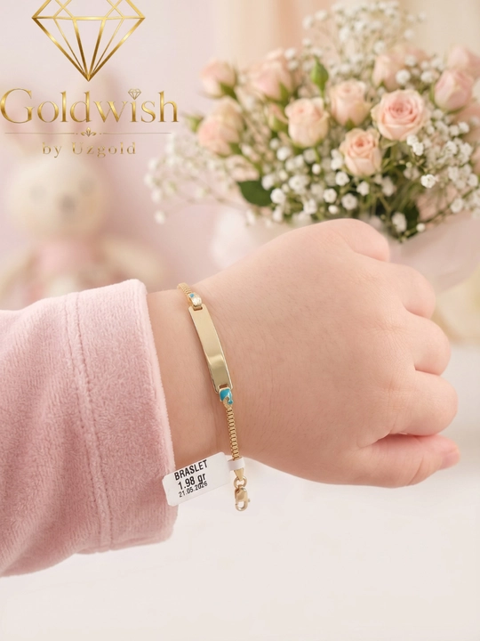 Детский браслет Goldwish, 1,98 г, золото 585 пробы, размер 14-15
