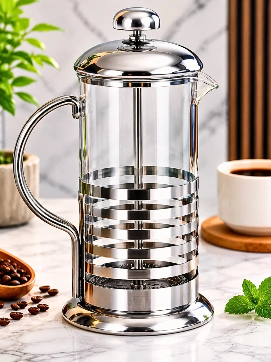 Choy va qahva tayyorlagich, 1000 ml, kumush rang - 