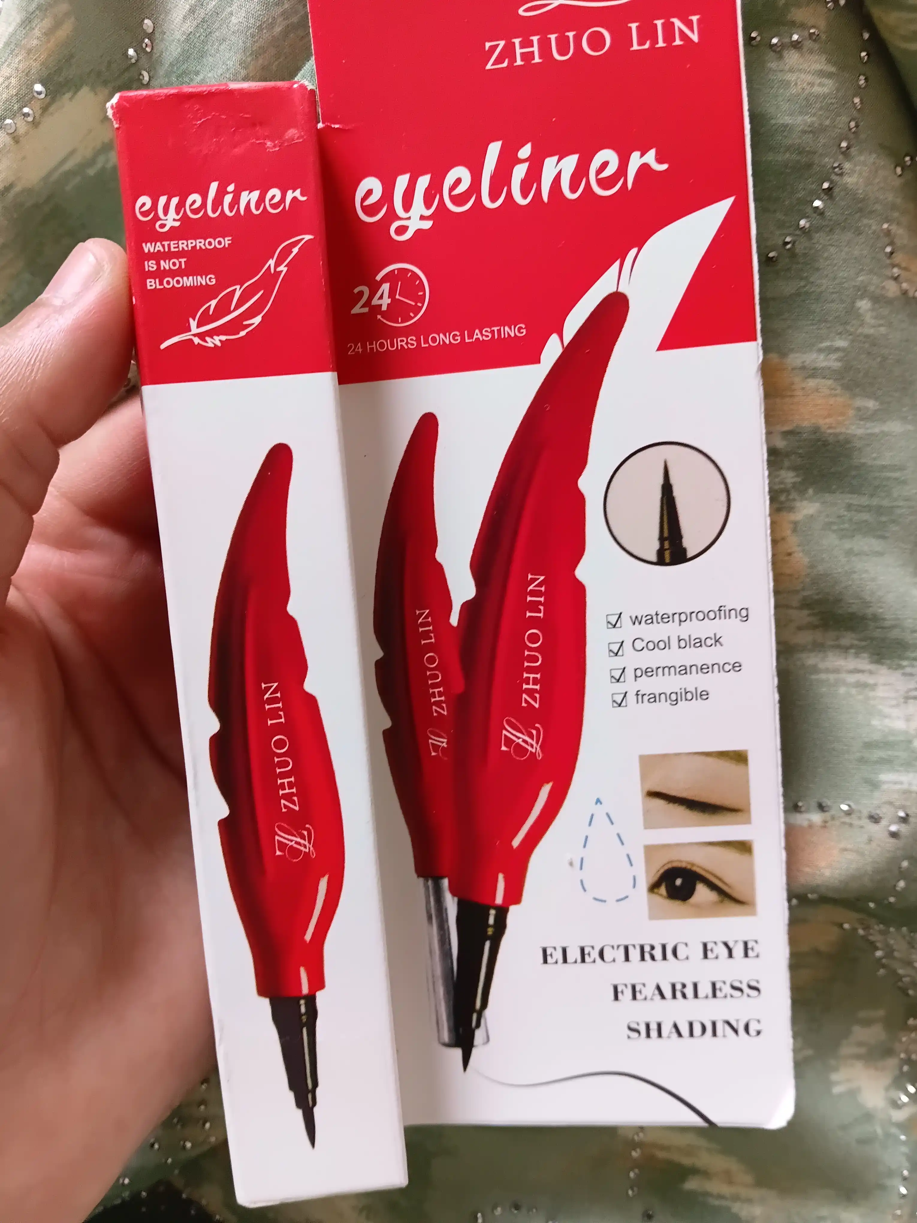 Eyeliner ABZ professional flomaster podvodkasi, ko‘z uchun, suvga chidamli, qora