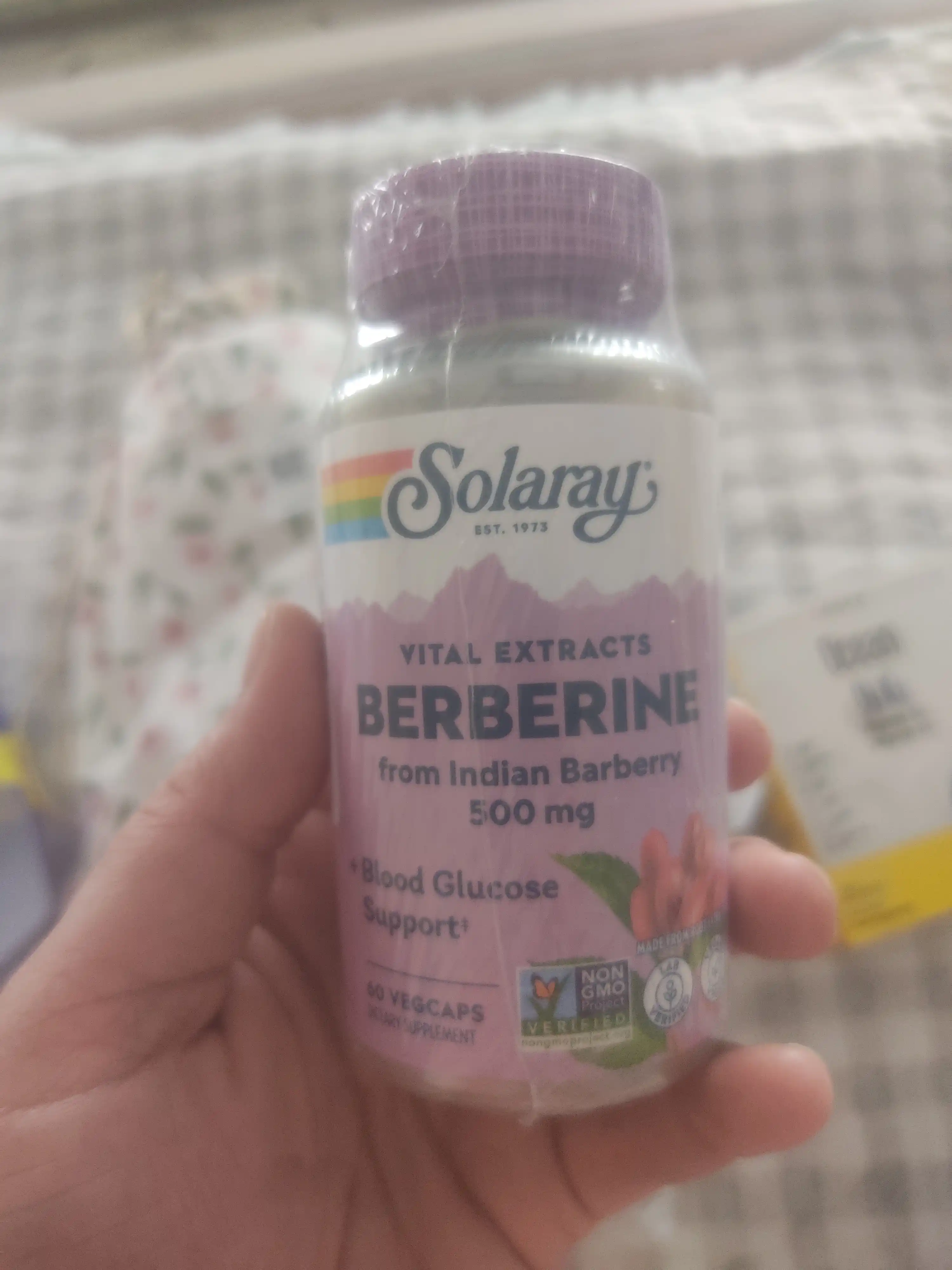 Берберин 500 мг Solaray Berberine 60 капсул — поддержка сахара и метаболизма