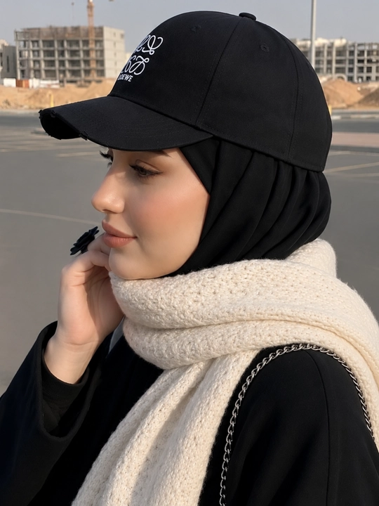 Ayollar uchun beysbolka kepka, paxtali material, sozlanadigan o‘lcham 55–60 sm