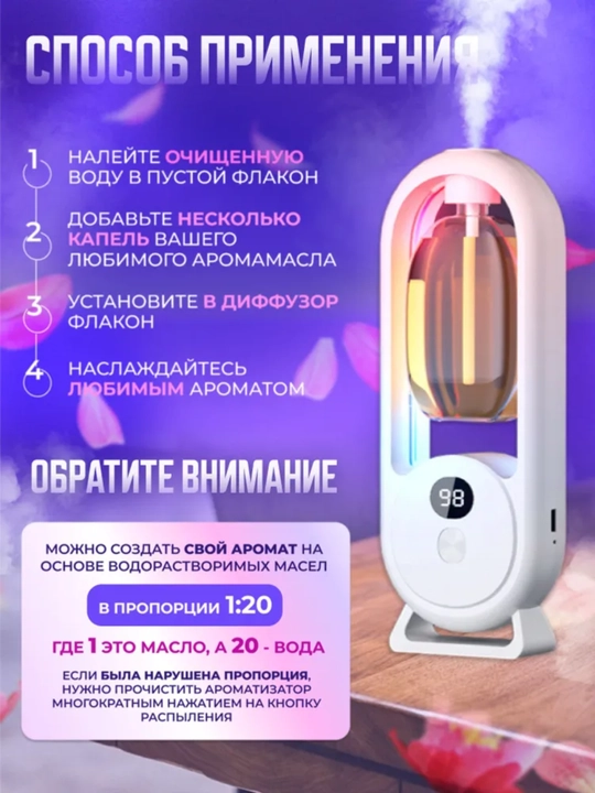 Автоматический освежитель воздуха для дома, аромадиффузор плюс 1 флакон в подарок, NS-08