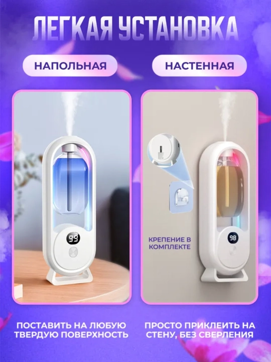 Автоматический освежитель воздуха для дома, аромадиффузор плюс 1 флакон в подарок, NS-08