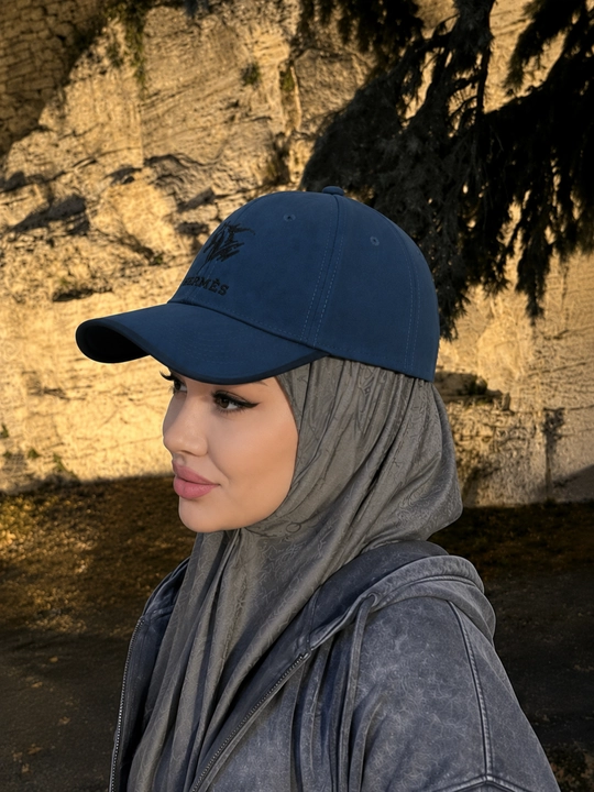 Ayollar uchun beysbolka kepka, paxtali material, sozlanadigan o‘lcham 55–60 sm