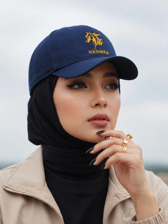 Ayollar uchun beysbolka kepka, paxtali material, sozlanadigan o‘lcham 55–60 sm