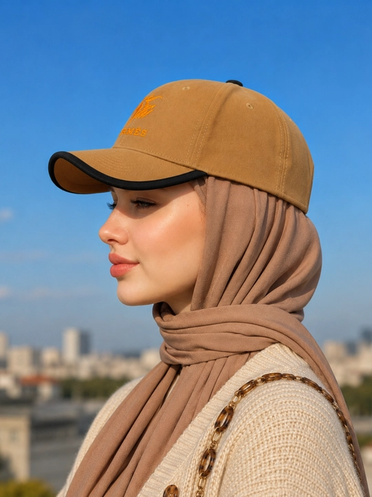 Ayollar uchun beysbolka kepka, paxtali material, sozlanadigan o‘lcham 55–60 sm