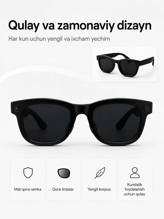 Очки Smart Glasses M01pro -стиль и технологии в одном аксессуаре