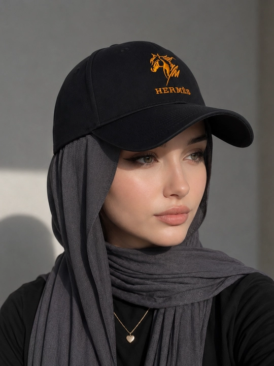 Ayollar uchun beysbolka kepka, paxtali material, sozlanadigan o‘lcham 55–60 sm