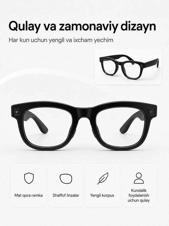Очки Smart Glasses M01pro -стиль и технологии в одном аксессуаре