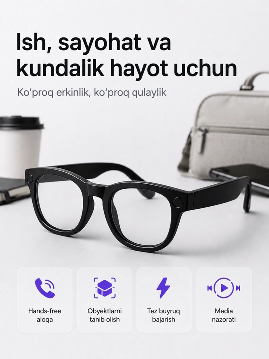 Очки Smart Glasses M01pro -стиль и технологии в одном аксессуаре