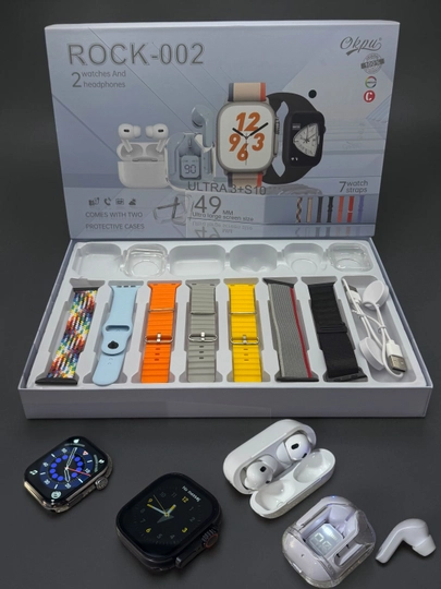 Умные часы, 1+1, 2 Smart Watch 8 и 8 ultra, 11 ремешков и чехол в комплекте — PUMAUZ-WATCH-СВЕТСЕР