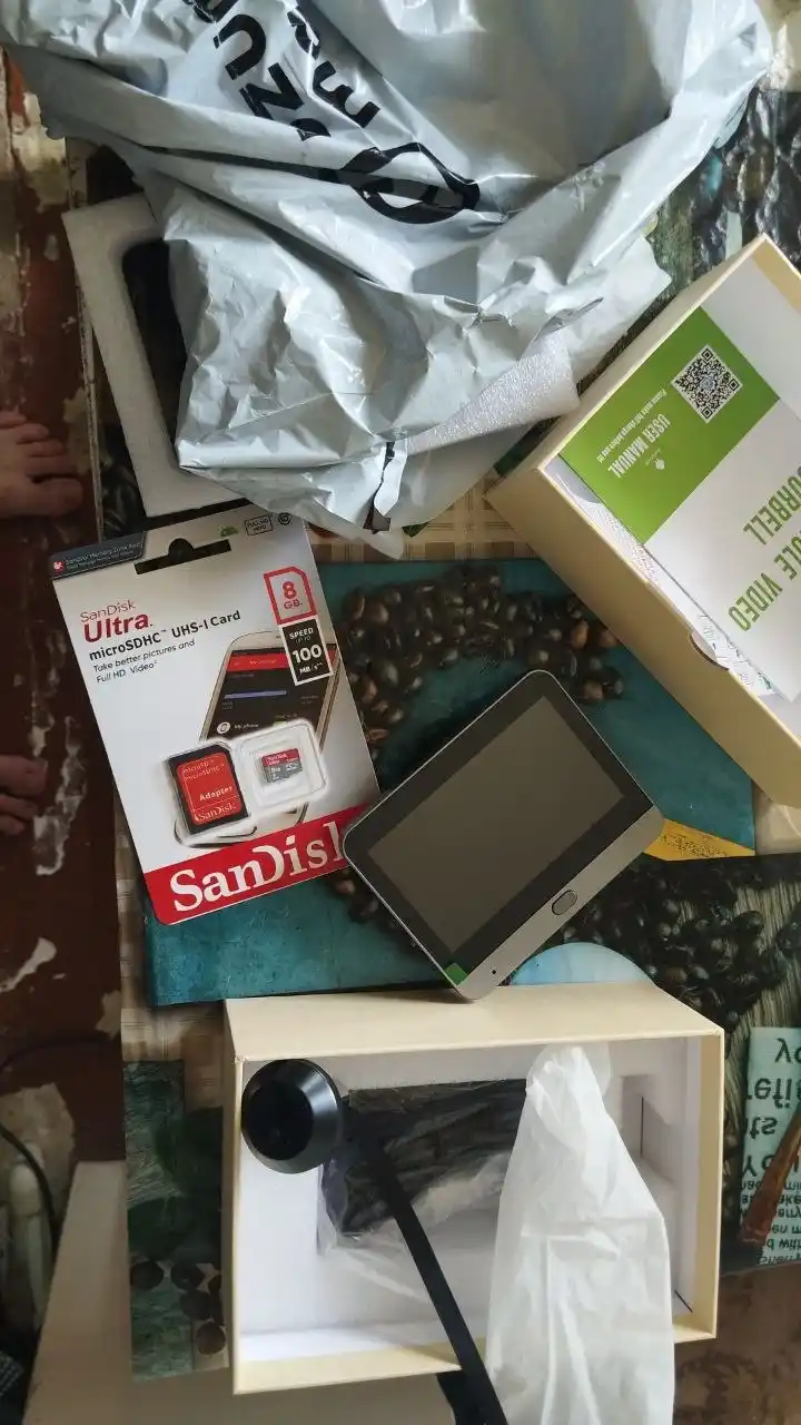 NOVA RH-PD10 Eshik teshigi Wi-Fi, 3 MP kamera, xonadonlar uchun videokuzatuv tizimi