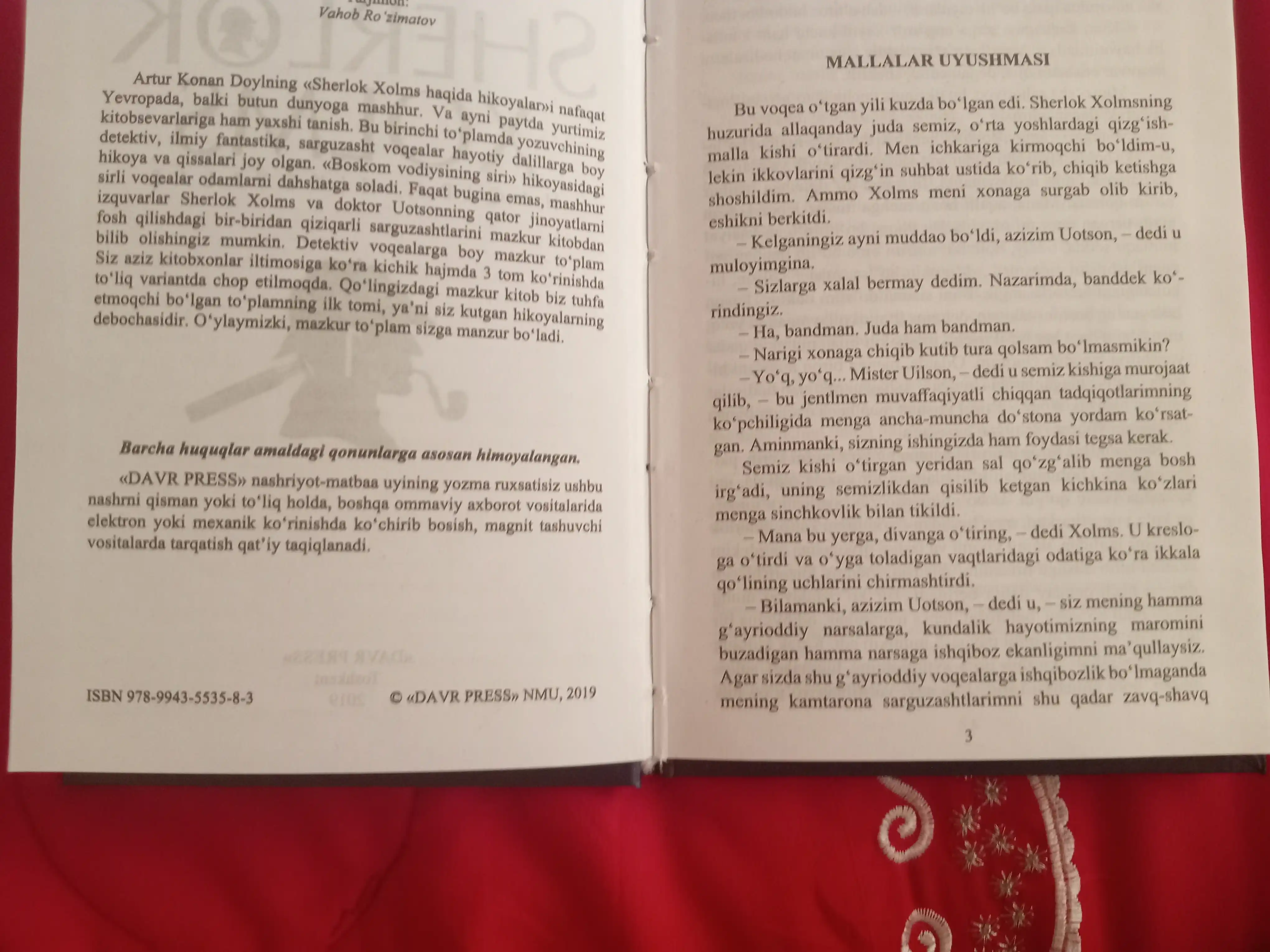 Sherlok Xolms haqida hikoyalar, 1-2-3-jildlar