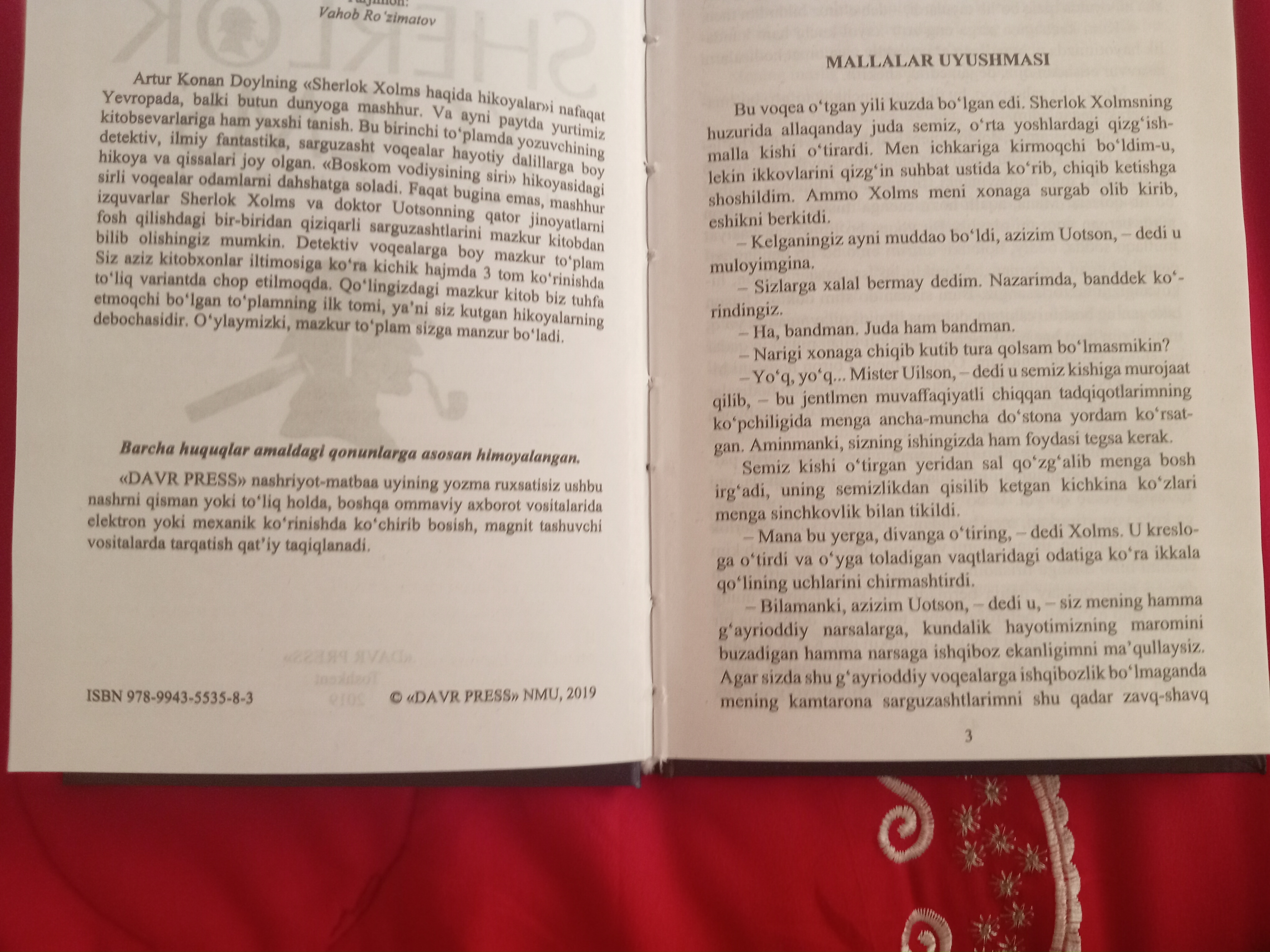 Sherlok Xolms haqida hikoyalar, 1-2-3-jildlar