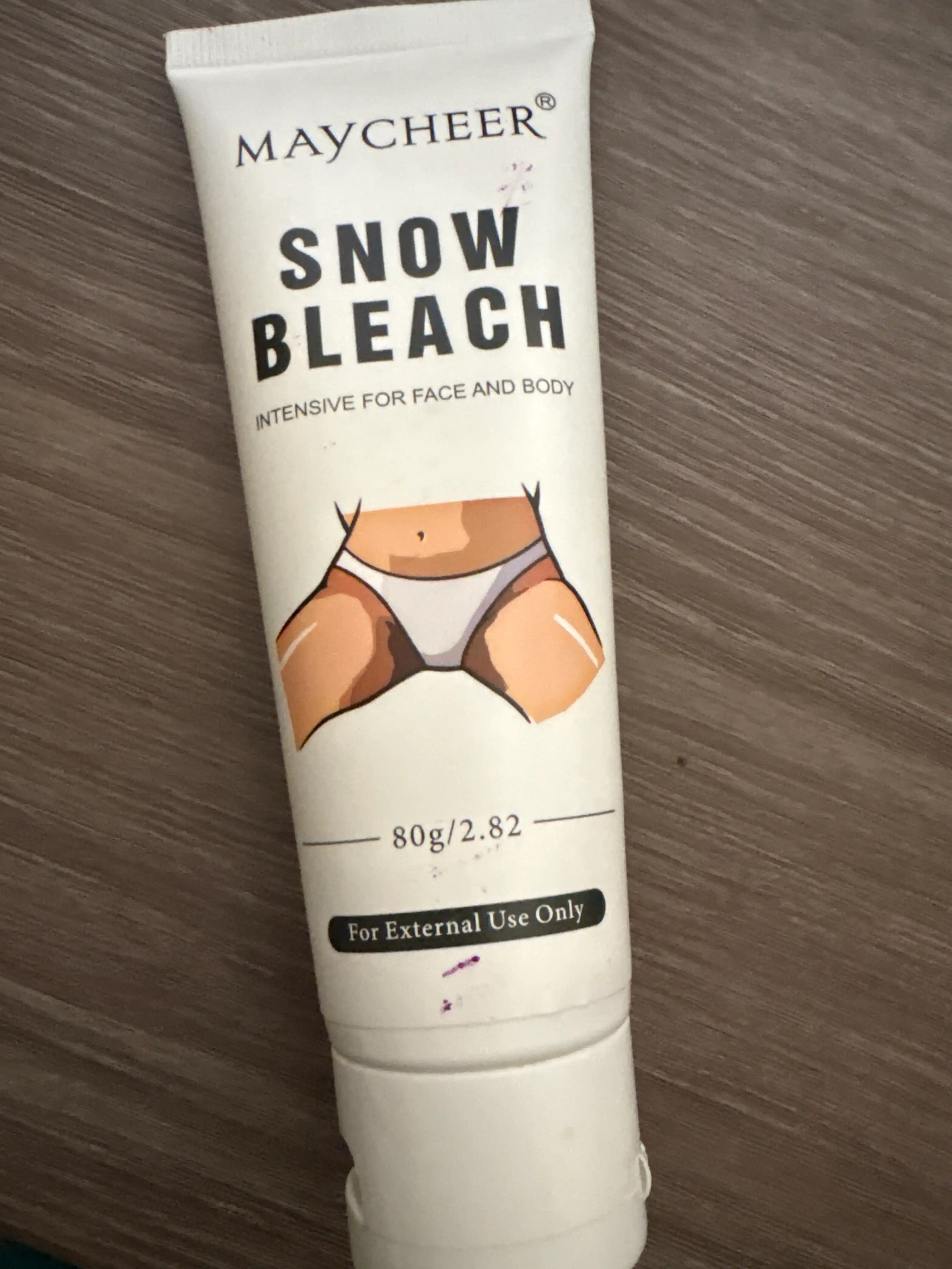 Отбеливающий крем для лица и тела Maycheer Snow Bleach, 80 г