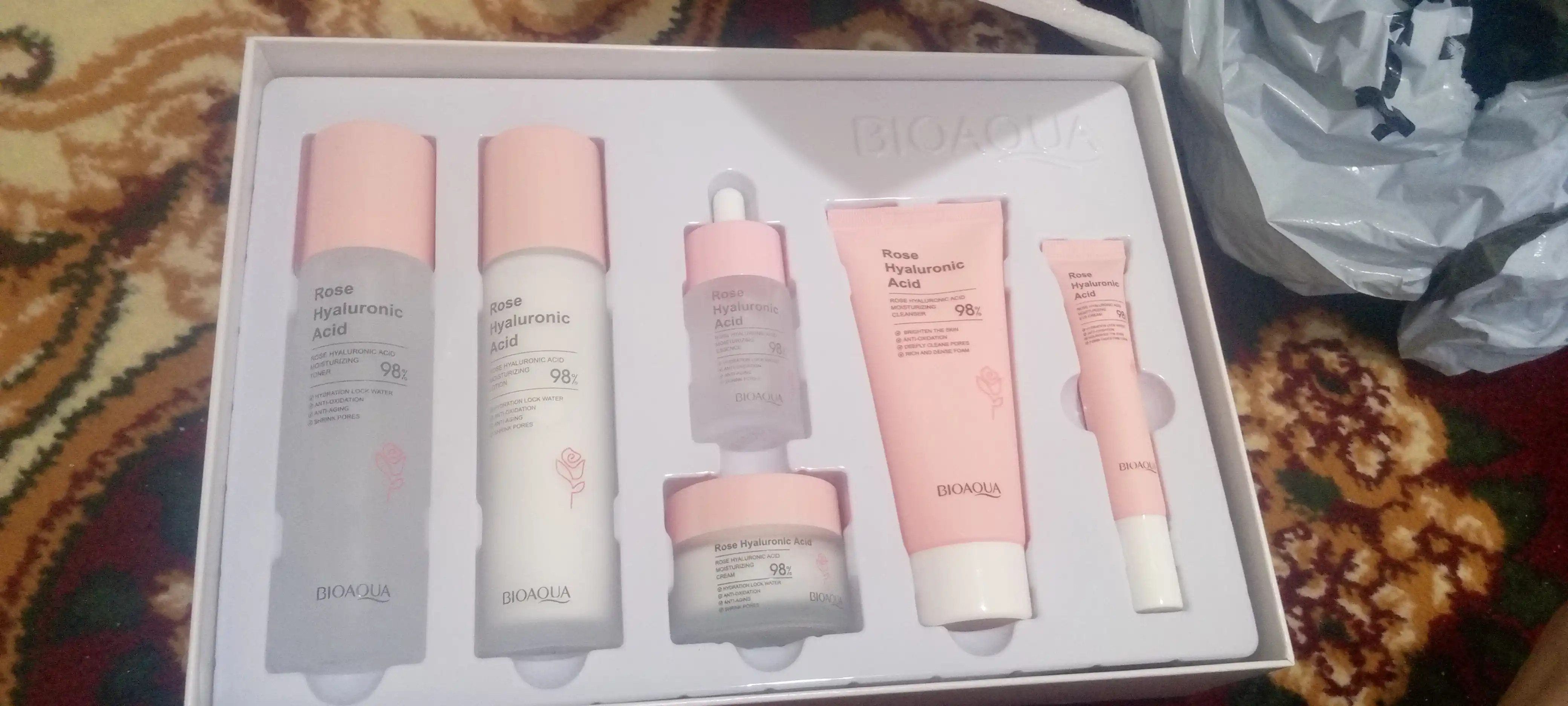 Набор для ухода за лицом, из 6 предметов, для омоложения кожи, BIOAQUA