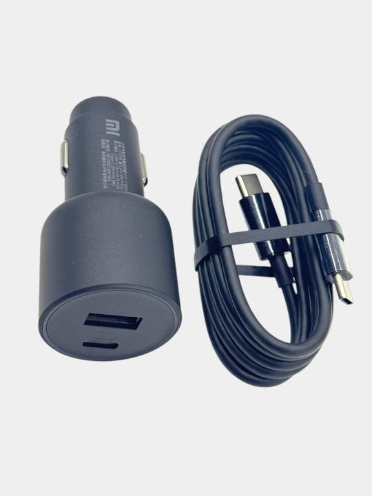 Зарядное устройство для автомобиля 100W ватт мощностью 1 Type-c 1 USB порт модель mi 1А1С - 