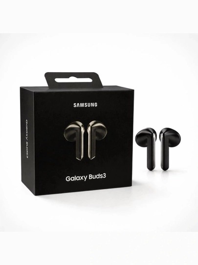 Наушники Samsung Galaxy Buds3 в черно белом цвете с качественным звуком и мощным - 