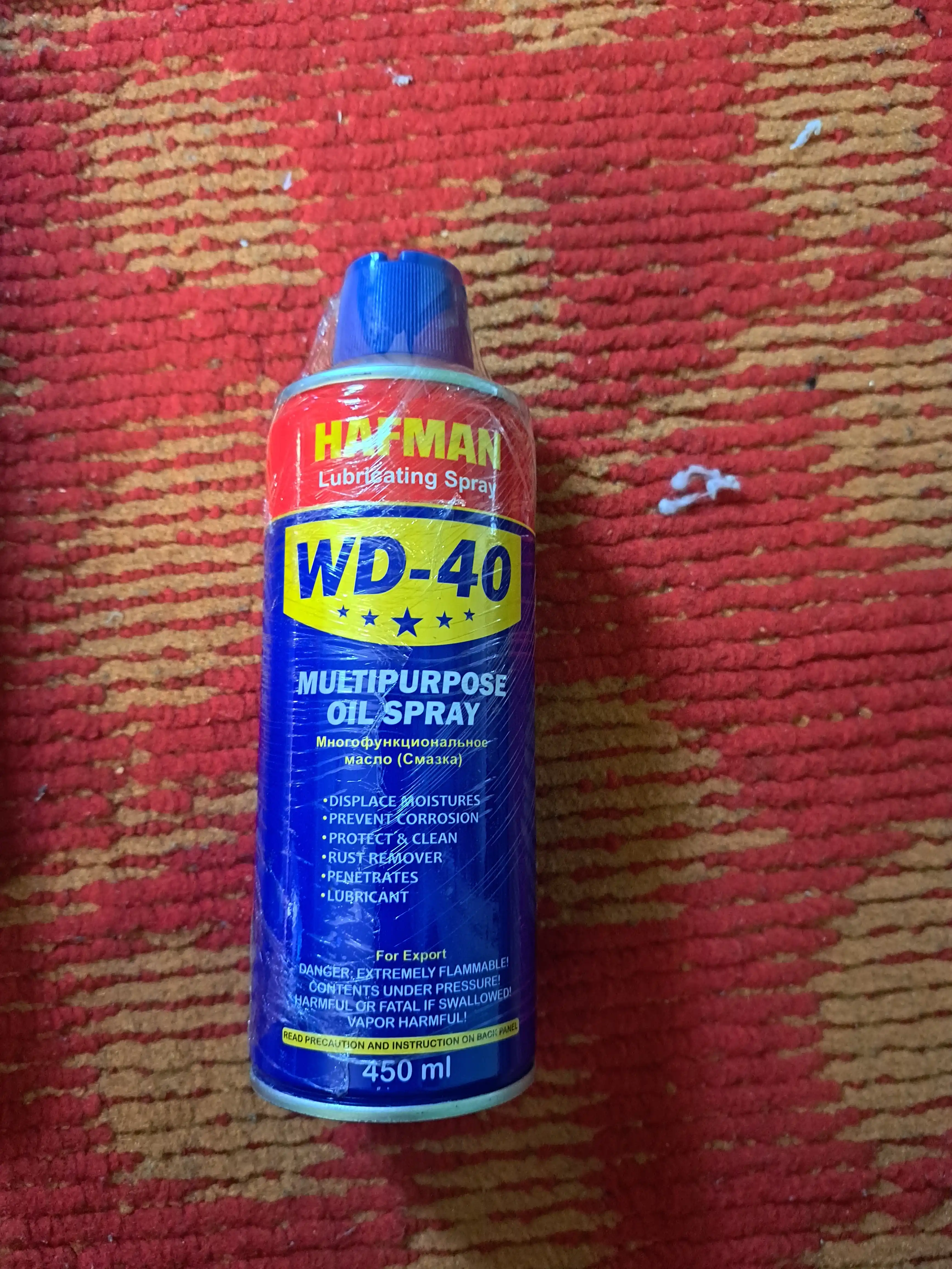 Moylovchi universal singuvchi Hafman, suyuq kalit WD-40, 450 ml