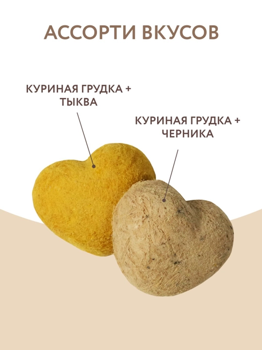 МНЯМС Лакомство для собак и щенков фросты с курицей S 48 шт