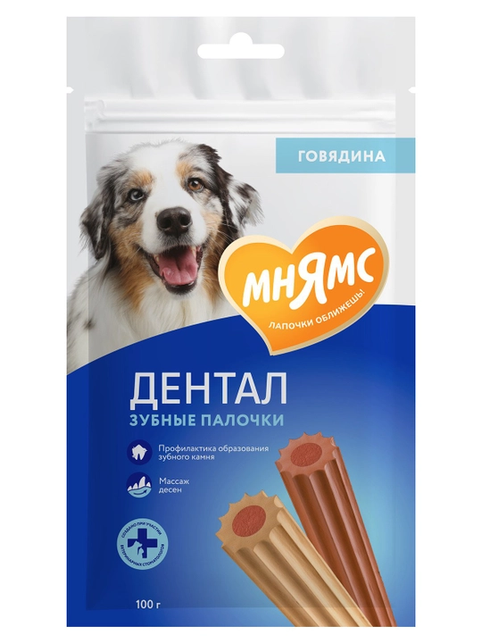 МНЯМС mol go'shti bilan itlar uchun "tish tayoqchalari" shirinlik, 100 g