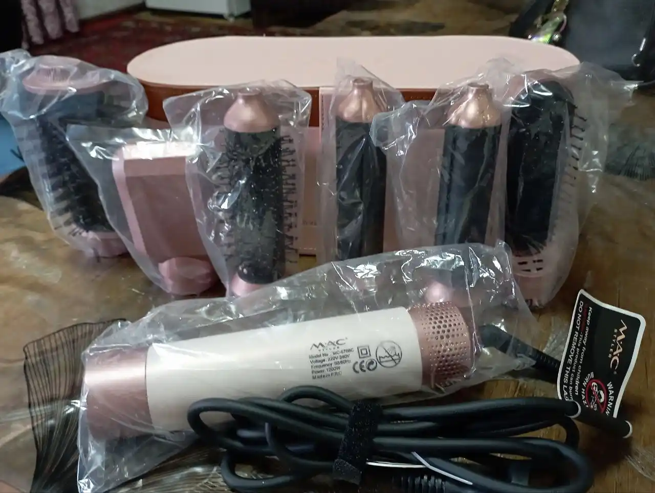 Фен для волос MAC styler MC-6766, 6 в 1, воздушная укладка и автоматическая плойка