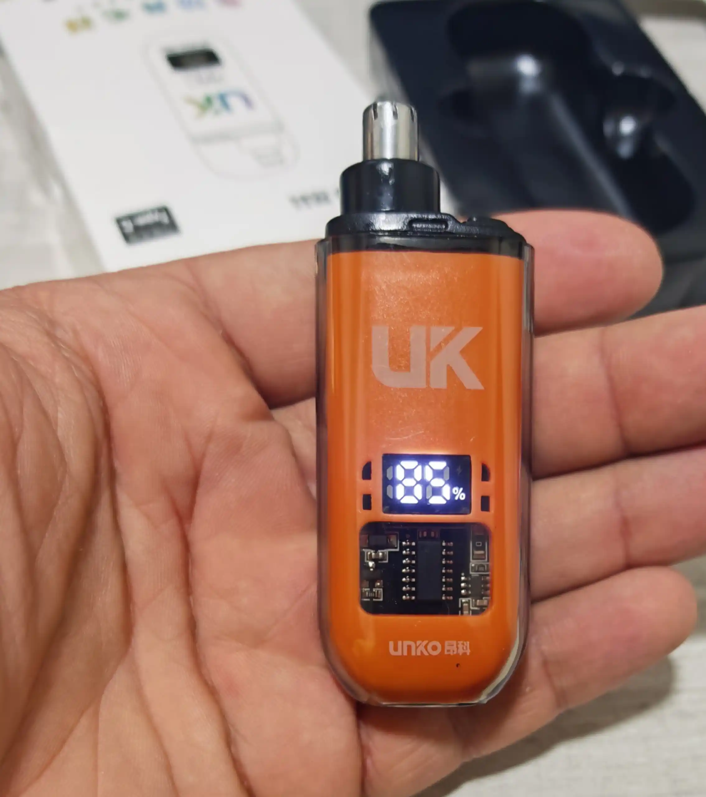 Burun va quloq trimmeri Elektr, LED displeyli, USB zaryadlovchili portativ mini trimmer