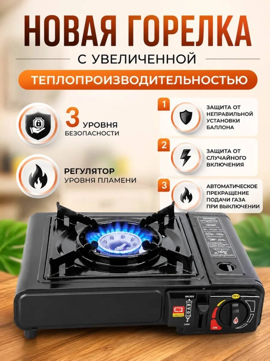 Portativ gaz plitasi — piknik va tabiat qo‘ynida dam olish uchun ideal tanlov - 