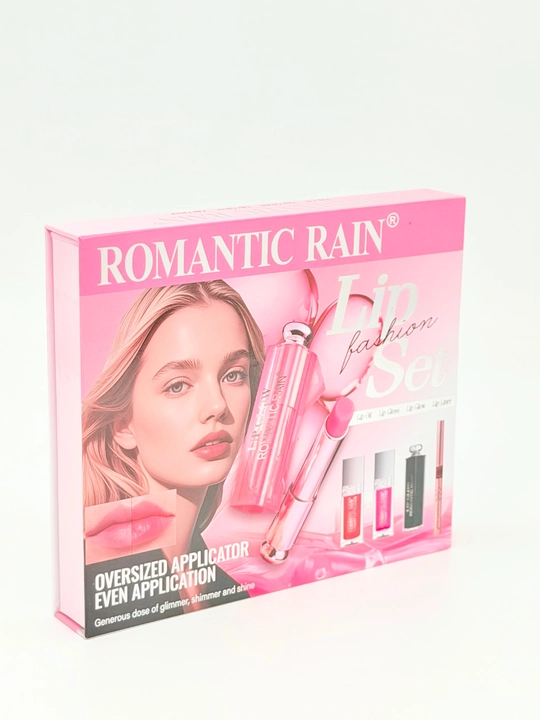 Набор бальзамов для губ Romantic Rain, подарочный, 9 разных бальзамов для губ