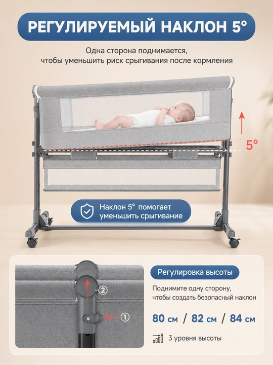 Детская кроватка-люлька для новорожденных, с матрасом колыбель beshik, с zanzariera