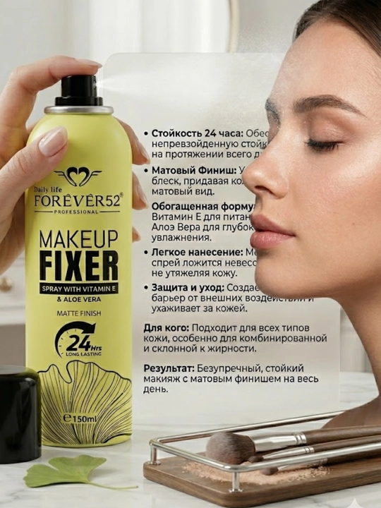 Forever52 makiyaj fiksator spreyi, yuz uchun makeup fixer