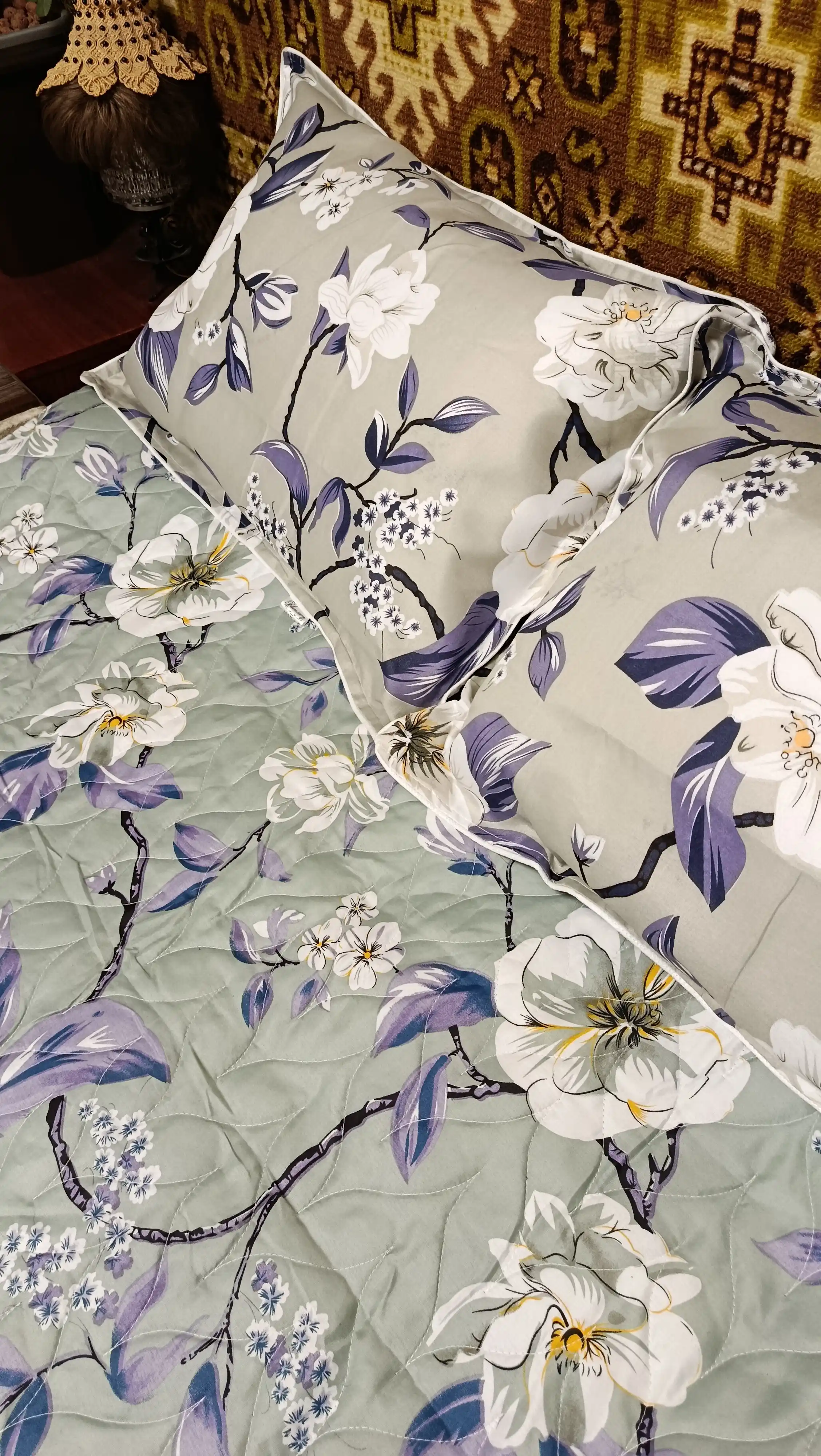 Наволочки чехол на подушку, 2 штуки, бамбук, на замке