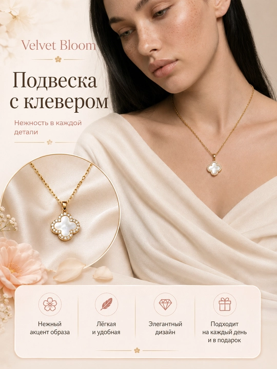Женская цепочка, подвеска на шею - 