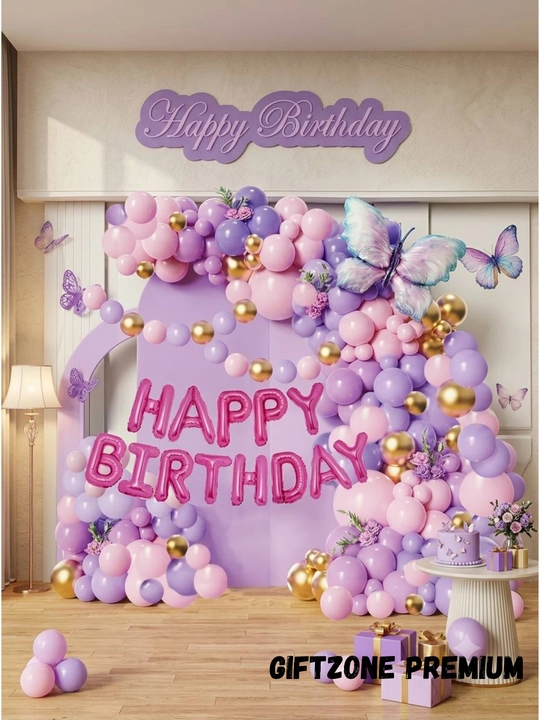 Шары с буквами «Happy Birthday» — набор для дня рождения, фольга, 40 см, 13 букв - 