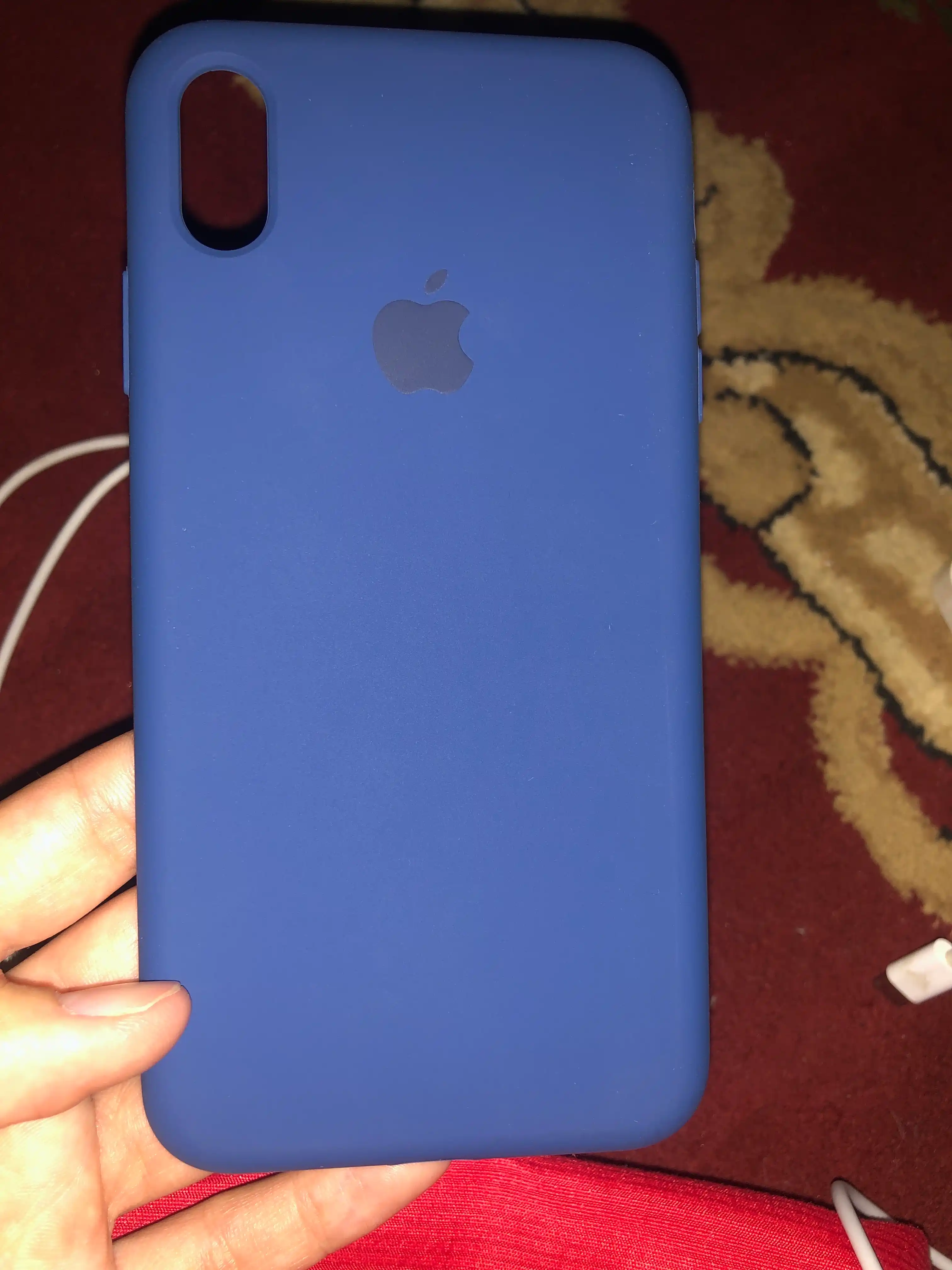 Силиконовый чехол с логотипом, для iPhone X, XS-17 Pro Max бортик 1.5 мм