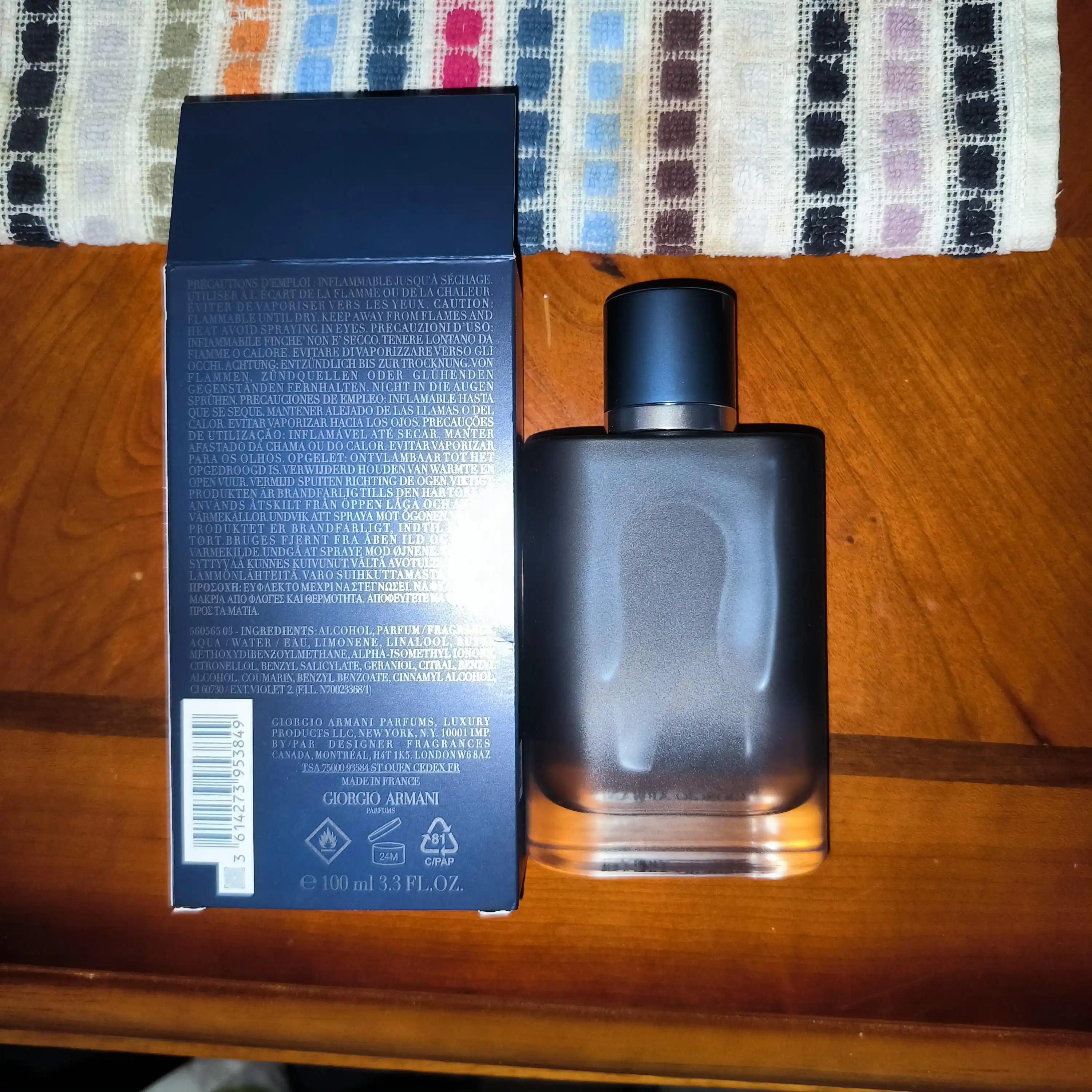 Erkaklar parfyumlangan suvi Giorgio Armani Acqua Di Gio Profondo, 100 ml