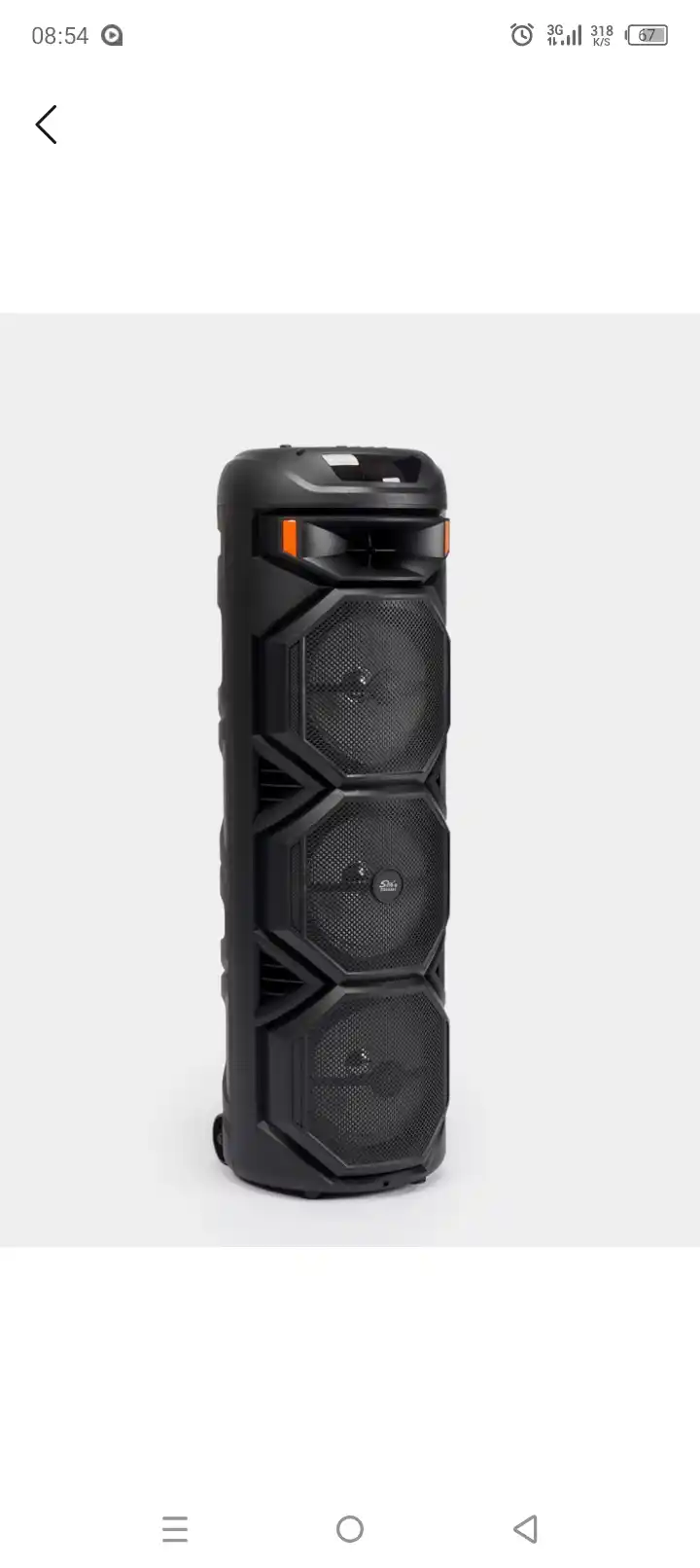 Kolonka, bluetooth simsiz portativ karnay, karaoke, RGB yoritgich va mikrofon, ZQS-8301