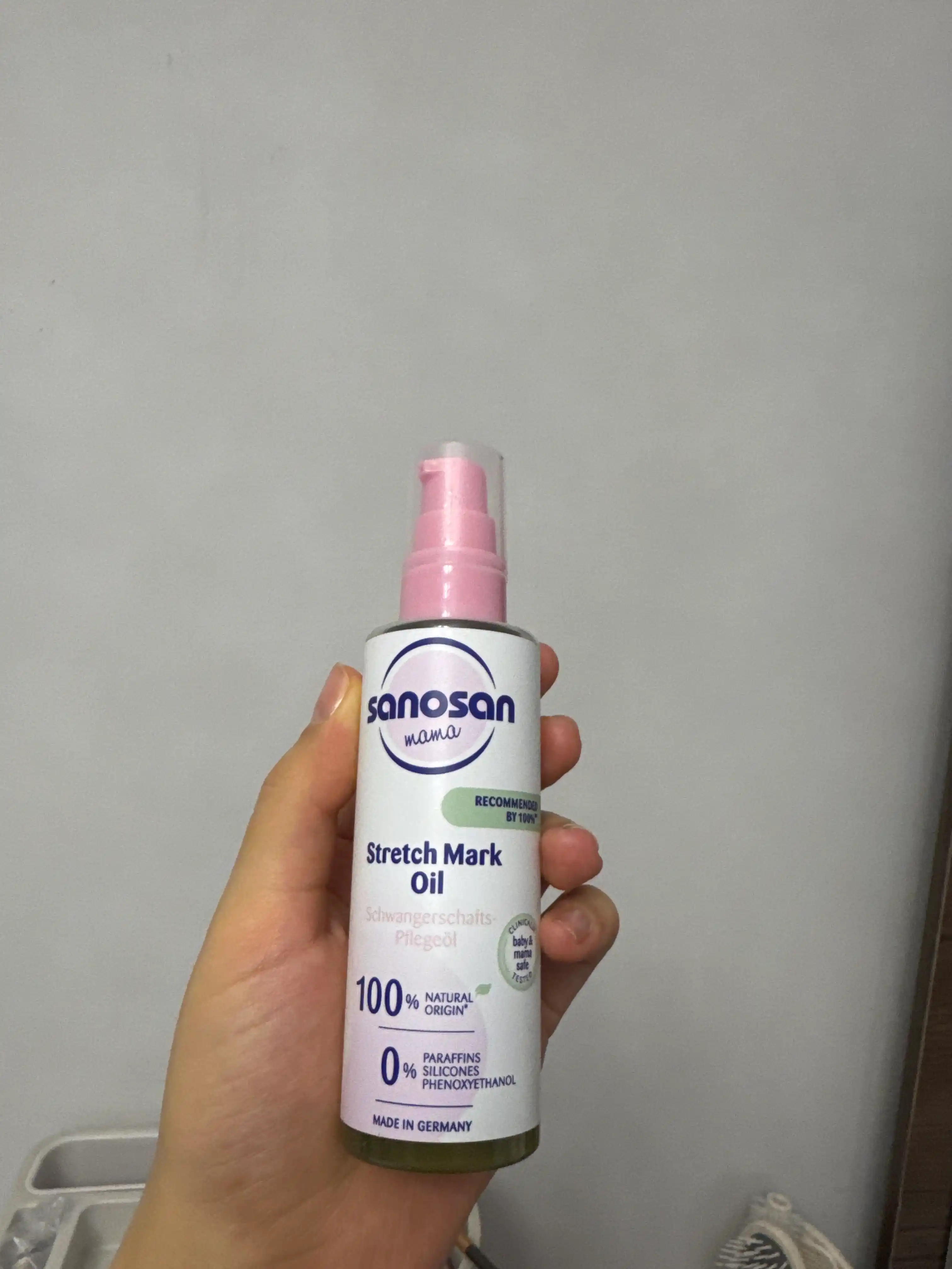 Cho'zilgan belgilar uchun Sanosan Mama yog'i, 100 ml