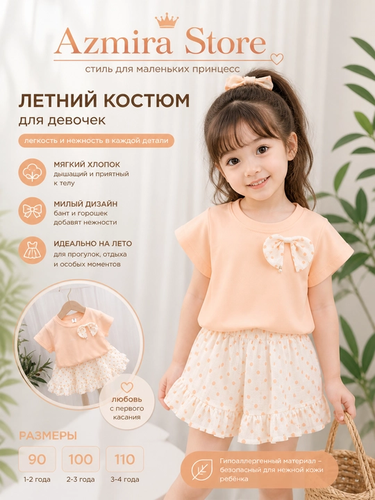 Кофта-юбка для девочки Azmira Store – кофта и юбка 